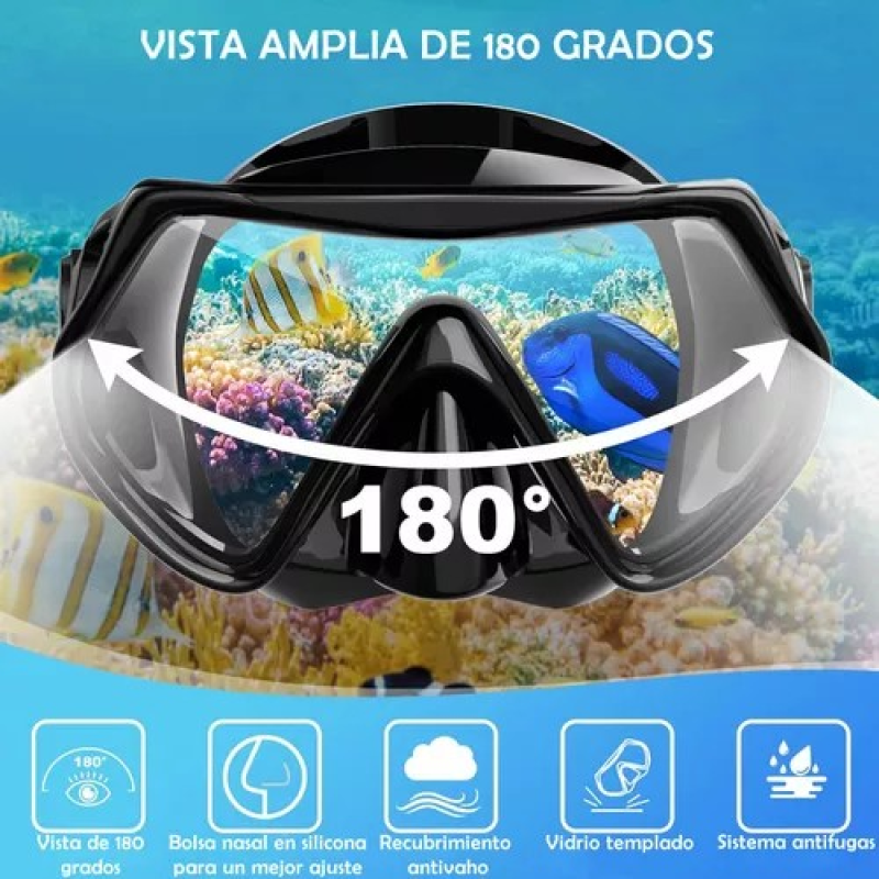 Comprar Careta En Vidrio Templado Mas Snorkel en Electroshopy - Ángulo 2